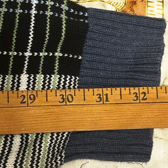 Brooks Brothers Men's XL Sweater Plaid Blue Crewneck Pullover‎ Preppy - Picture 5 of 6